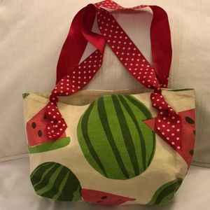 NWOT canvas watermelon tote
